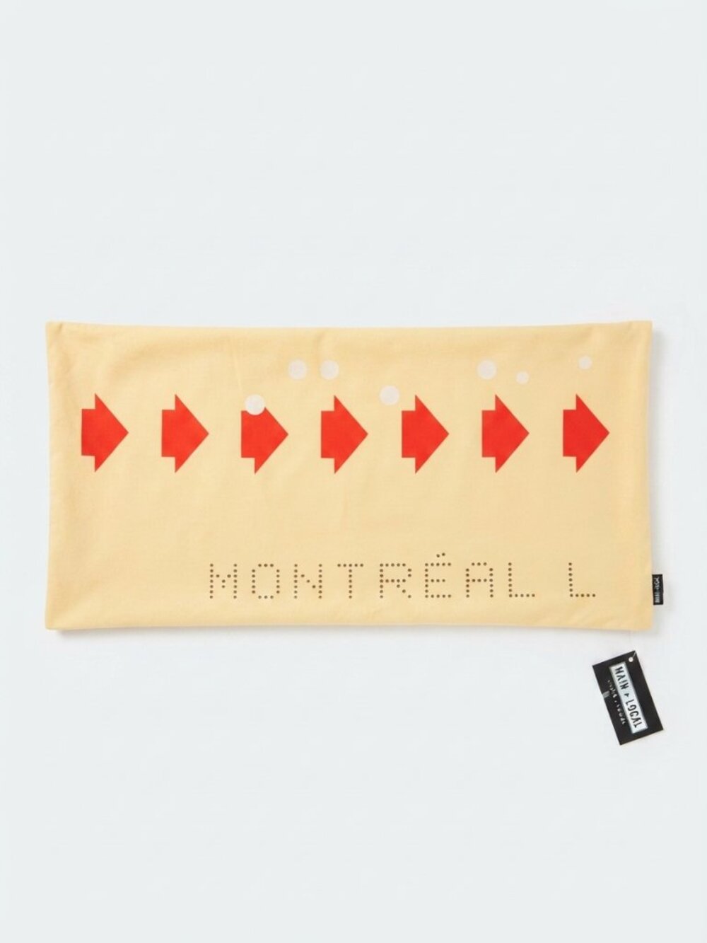 Main and Local "Montréal Metro" Pillow Cover / Retro Accent Cushion Case